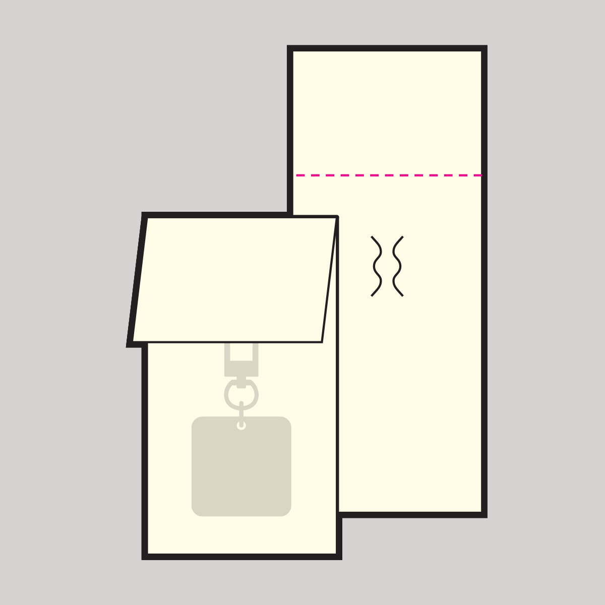 [아크릴키링] 조립 덮개형 배경지 (D고리)