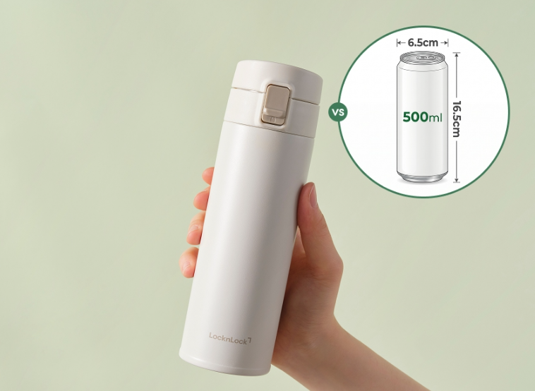 500ml 캔음료 6.5cm보다 더 날씬해요