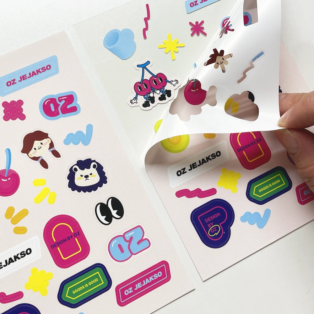 리무버블 유포지 스티커 80x120mm (8매단위)