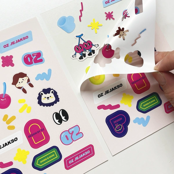 리무버블 유포지 스티커 80x120mm