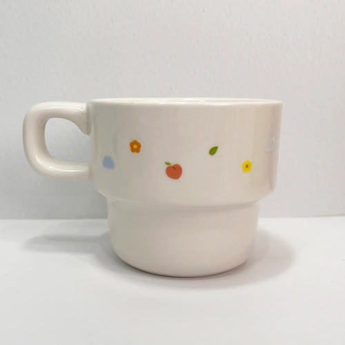 2단 라운드 머그 올프린팅