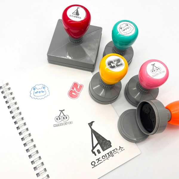 스탬프 도장 (원형, 사각형)